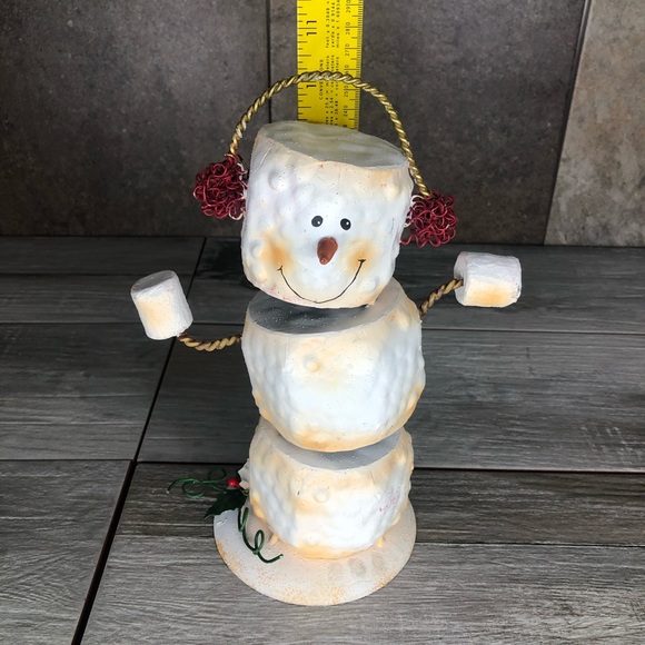 Metal marshmallow snowman - Picture 6 of 7
